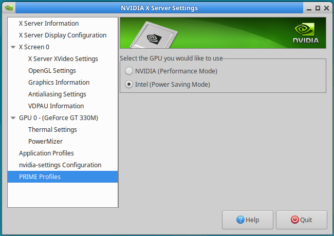 Nvidia Profile Switching