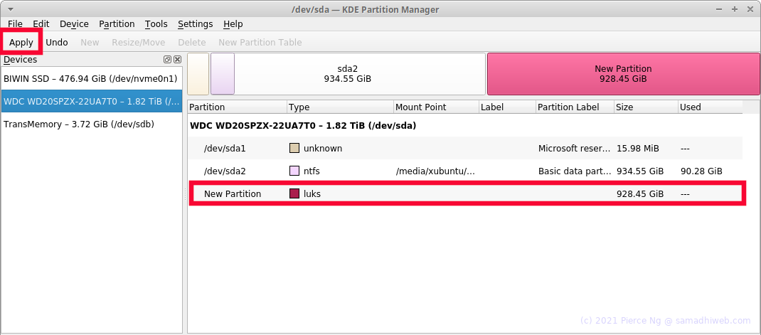 HDD Partitioning